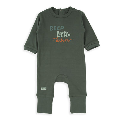 Pelele verde Coche Beep - BabyBol