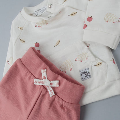 Conjunto chandal rosa Erizo - BabyBol