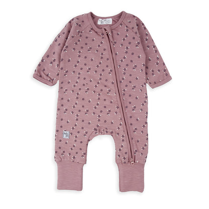 Pelele malva Flores - BabyBol