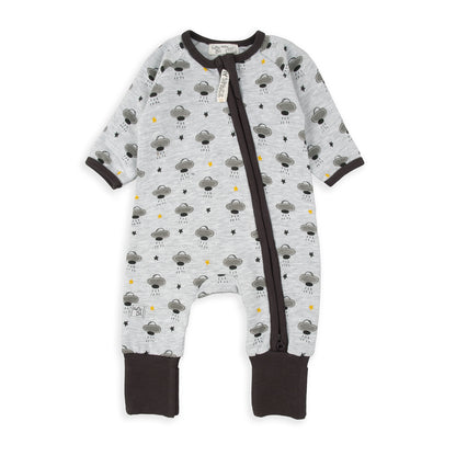 Pelele gris jaspeado Ovni - BabyBol