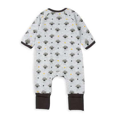 Pelele gris jaspeado Ovni - BabyBol