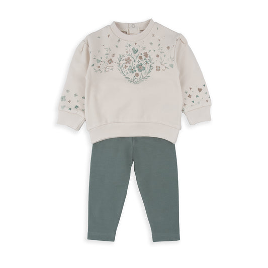Conjunto 2 piezas detalles verde agua - BabyBol