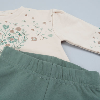 Conjunto 2 piezas detalles verde agua - BabyBol