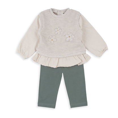 Conjunto 2 piezas Margarita verde - BabyBol