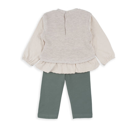 Conjunto 2 piezas Margarita verde - BabyBol