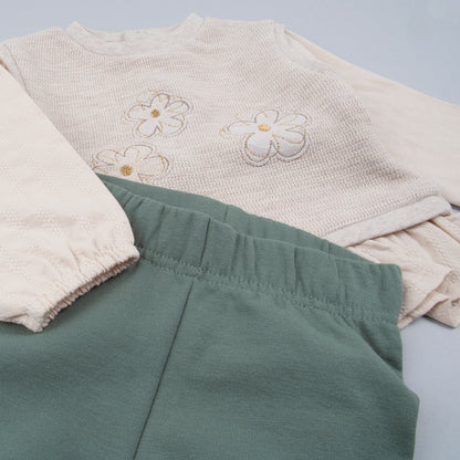 Conjunto 2 piezas Margarita verde - BabyBol