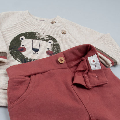 Conjunto 2 piezas Lion vino- BabyBol