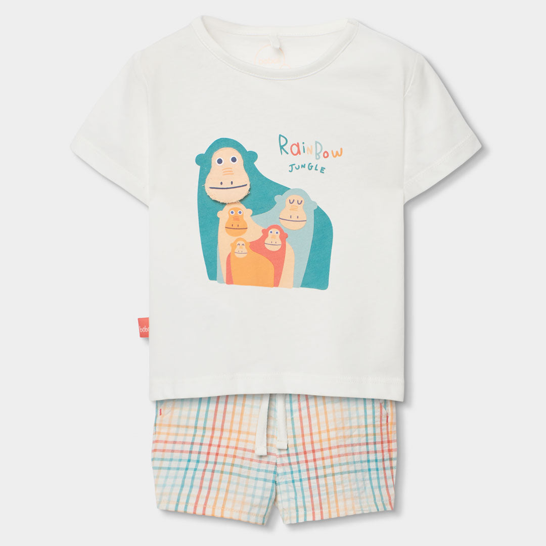 Conjunto bebé camiseta algodón safari - Boboli