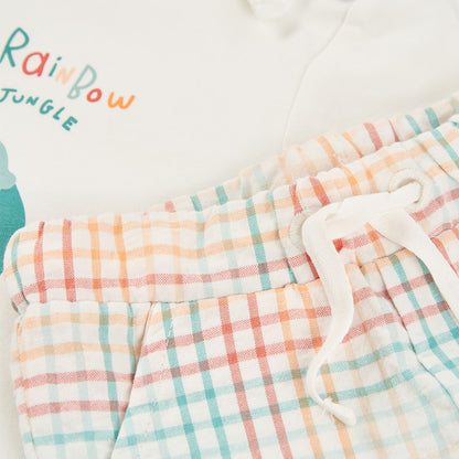 Conjunto bebé camiseta algodón safari - Boboli