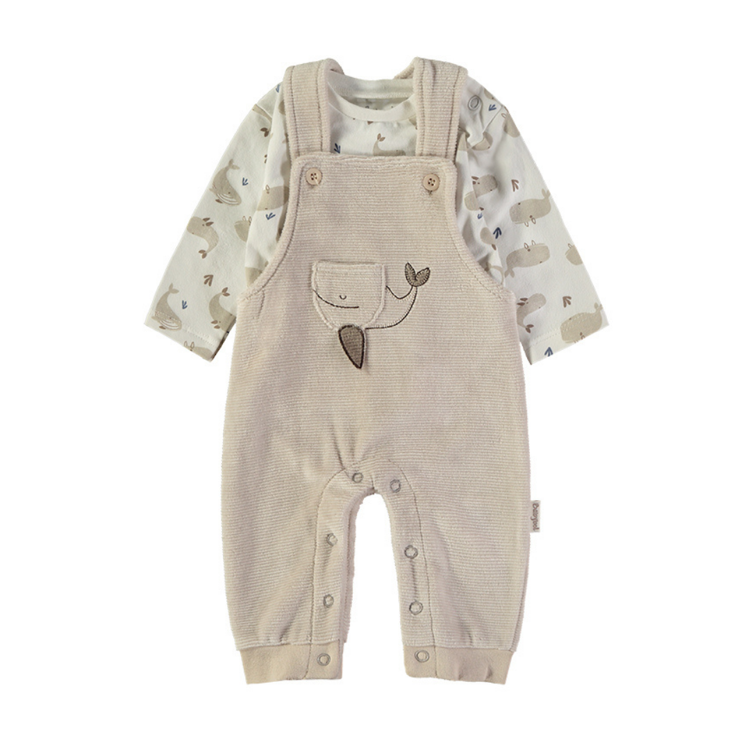 Conjunto Peto y Camiseta Ballenas – Babybol