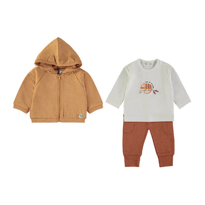 Conjunto Sudadera, Camiseta y Pantalón Camaleón – Babybol