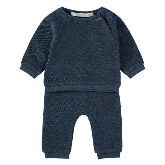 Conjunto de Punto Azul Marino – Babybol