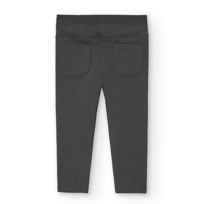Pantalón denim antracita básico niña - Boboli