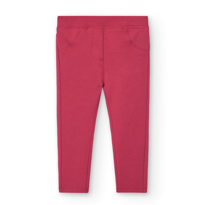 Pantalón rubí felpa elástico básico niña - Boboli