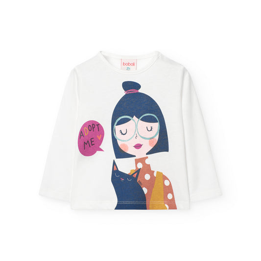 Camiseta muñeca blanca básica