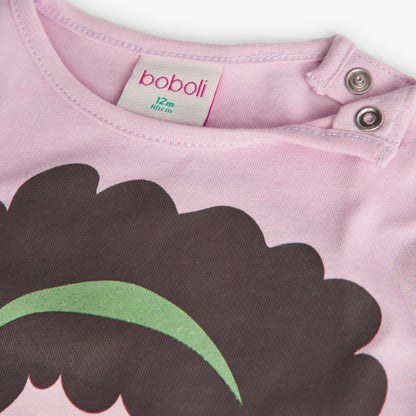 Camiseta muñeca rosa básica - Boboli