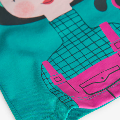 Camiseta muñeca verde básica - Boboli