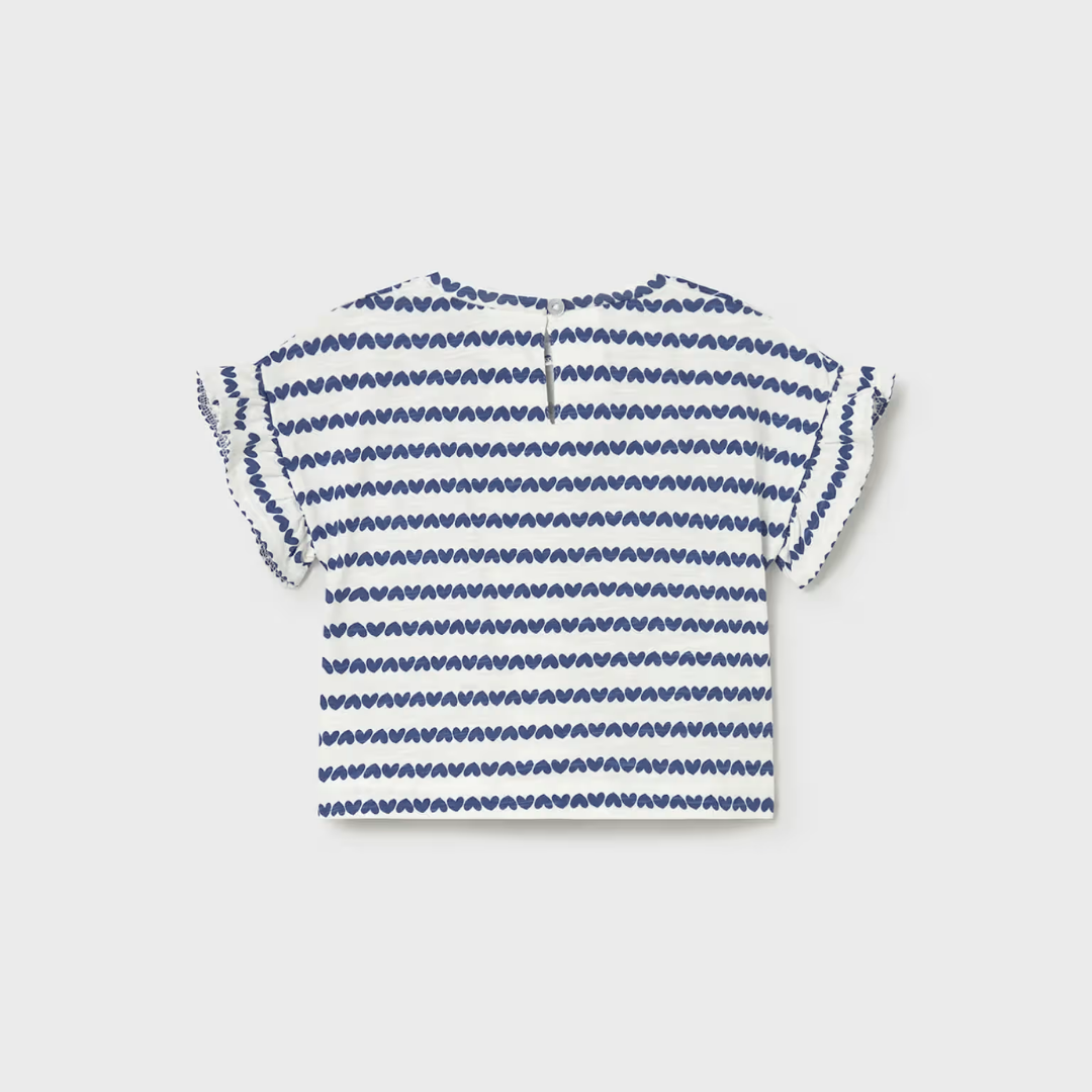 Camiseta manga corta estampada Corazones - Mayoral