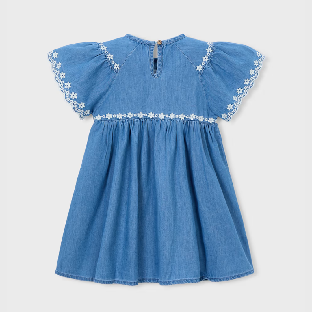 Vestido niña Denim Bordado  - Mayoral