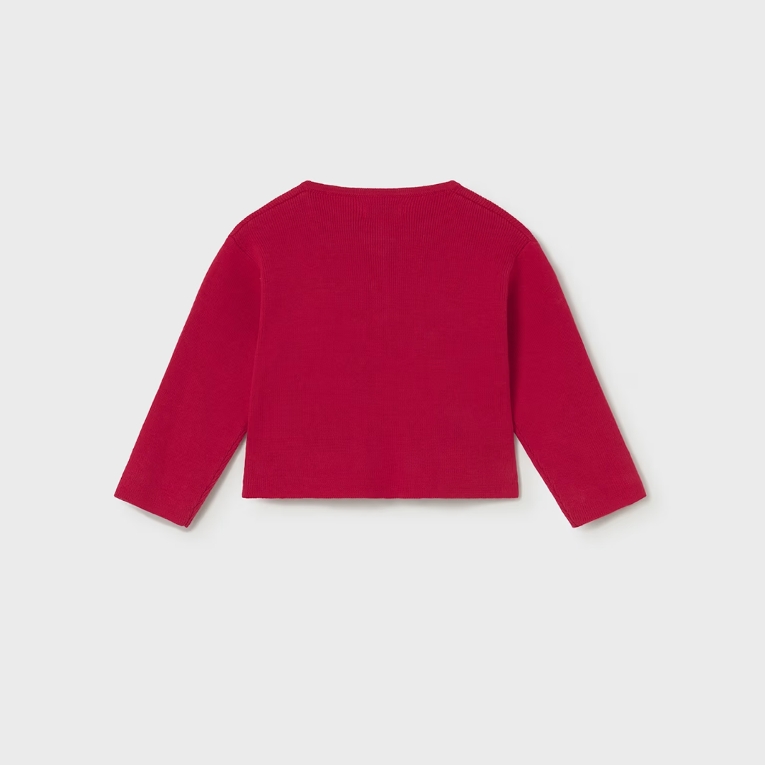 Rebeca tricot bebé niña lazos rojo - Mayoral