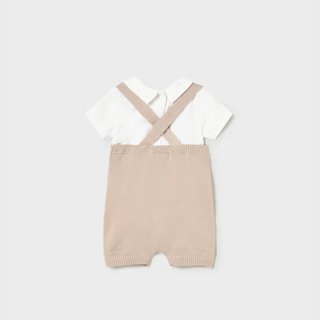 Conjunto peto tricot Beige - Mayoral