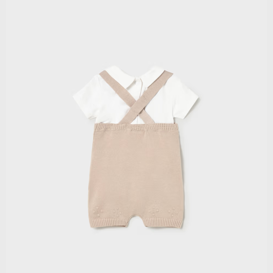 Conjunto peto tricot Beige - Mayoral