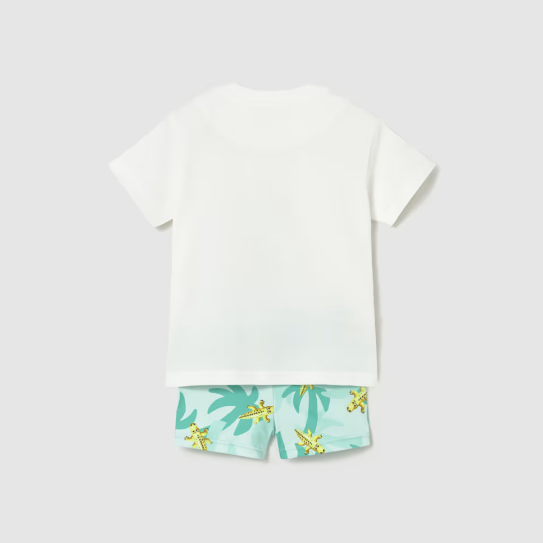 Conjunto camiseta con bañador Cocodrilo - Mayoral