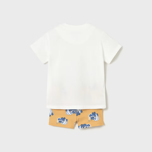 Conjunto camiseta con bañador Hipopótamo - Mayoral
