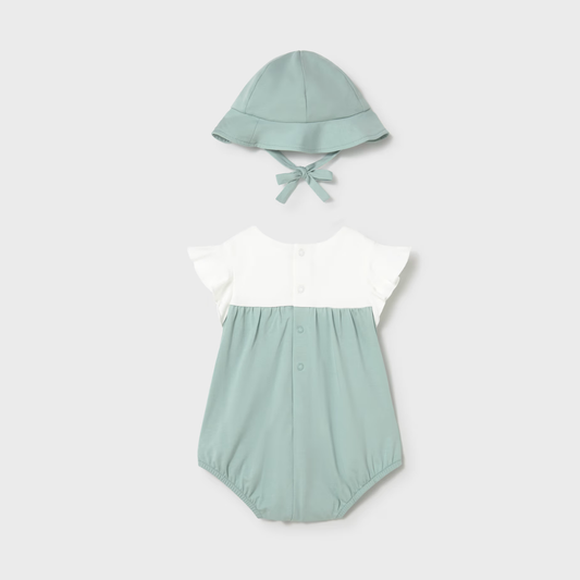 Conjunto bebé Florecitas Menta - Mayoral