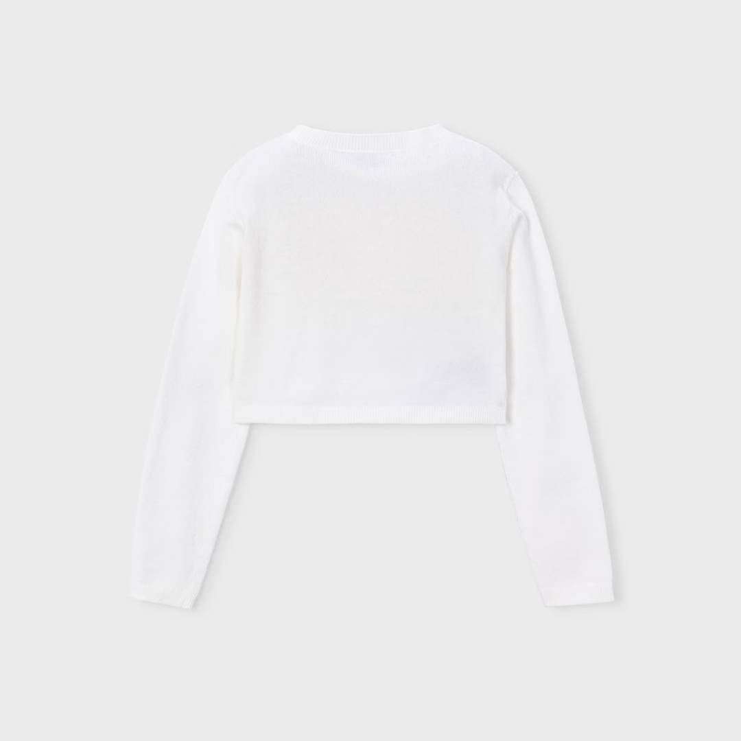 Rebeca tricot básica niña Crudo - Mayoral