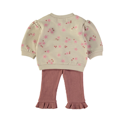Conjunto Sudadera y Pantalón Flores Rosa – Babybol