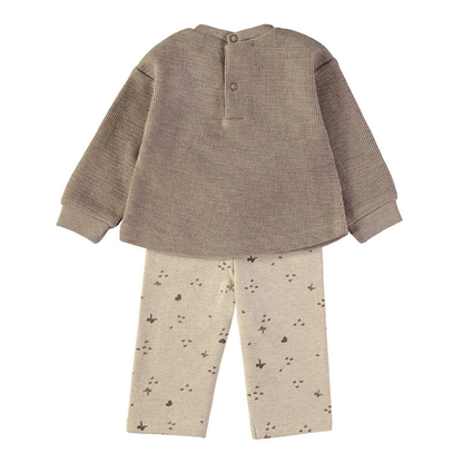 Conjunto Punto Gatito Beige – Babybol