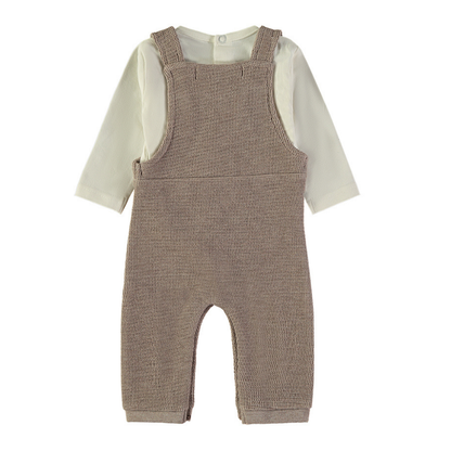 Conjunto Peto de Punto Beige y Camiseta – Babybol