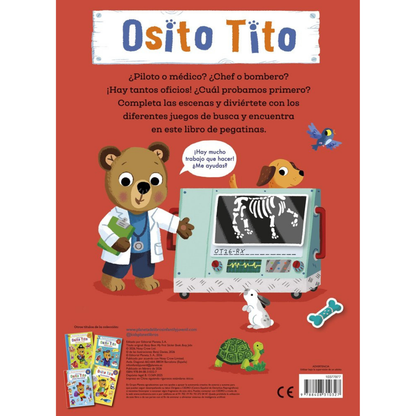 Osito Tito - Mi primer libro de pegatinas. Oficios