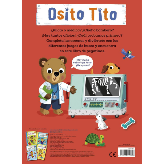 Osito Tito - Mi primer libro de pegatinas. Oficios