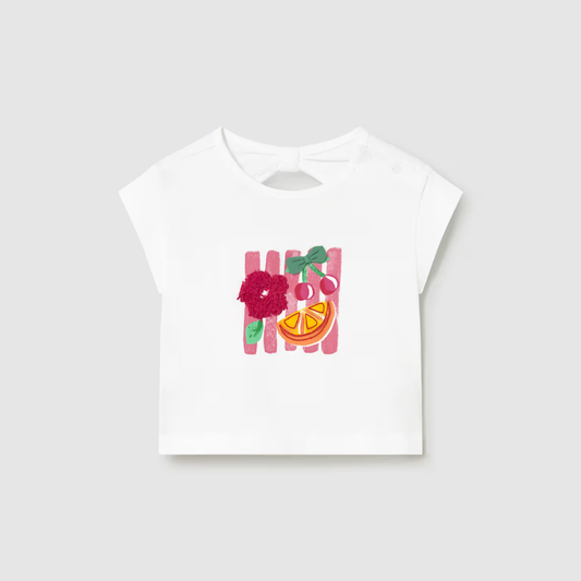 Conjunto bebé 3 piezas leggins Frutas Hibisco - Mayoral