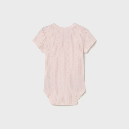 Body manga corta calado rosa - Mayoral