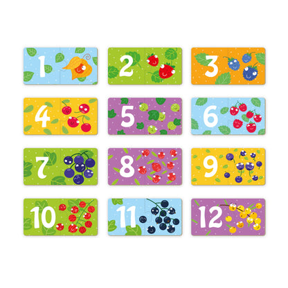 Puzzle Duo Frutas y números - Dodo