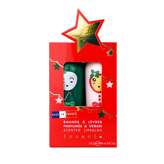 Caja regalo Estrella Navidad con 2 labiales - Inuwet