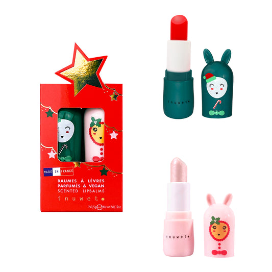 Caja regalo Estrella Navidad con 2 labiales - Inuwet