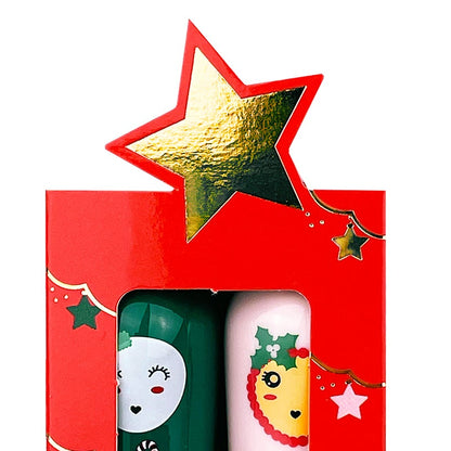 Caja regalo Estrella Navidad con 2 labiales - Inuwet