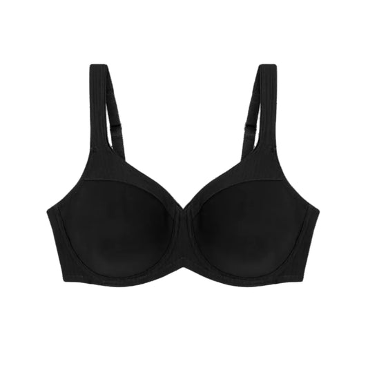 Sujetador con aros reductor Modern Soft+Cotton W01 negro - Triumph
