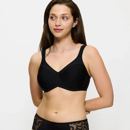 Sujetador con aros reductor Modern Soft+Cotton W01 negro - Triumph