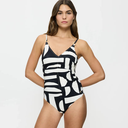 Bañador blanco y negro Allure OP01 - Triumph