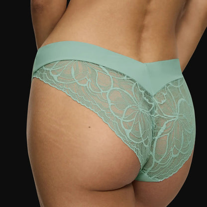 Braga Body Make-up illusion Lace Highleg Tai turquesa - Triumph