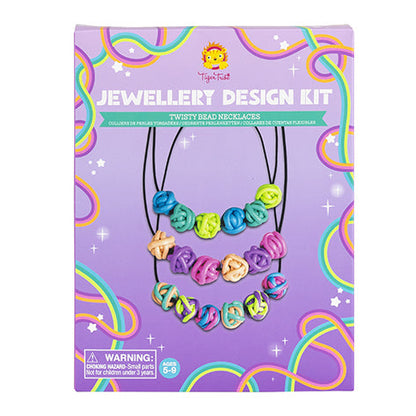 Jewellery Design Kit Twisty Beads Necklaces - Tiger Tribe