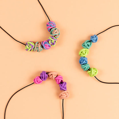 Jewellery Design Kit Twisty Beads Necklaces - Tiger Tribe