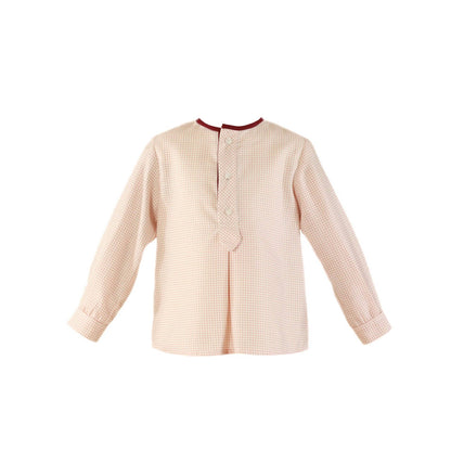 Conjunto bebe vichy burdeos - Miranda