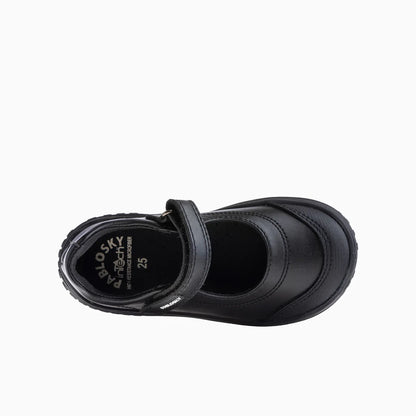 Zapatos colegiales niña barefoot negro - Pablosky