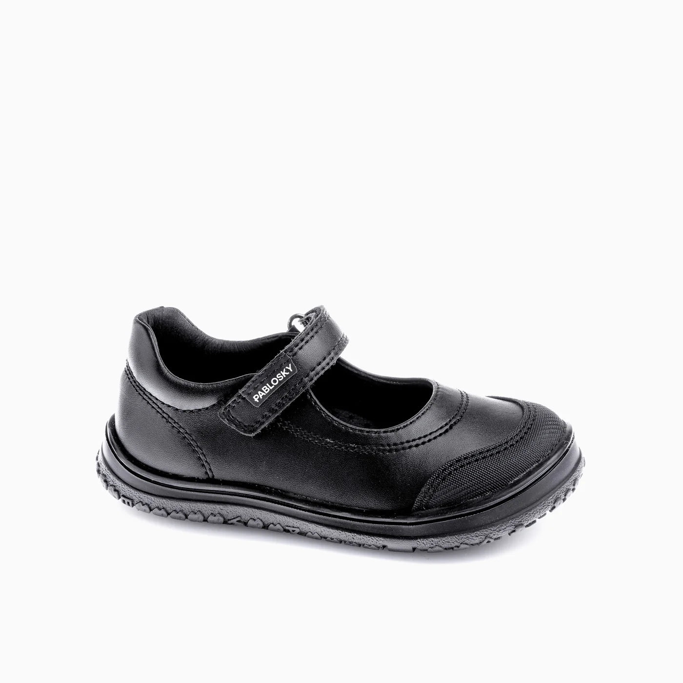 Zapatos colegiales niña barefoot negro - Pablosky